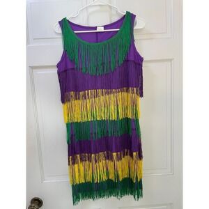 Women's Mardi Gras Tassels Flapper Costume Small